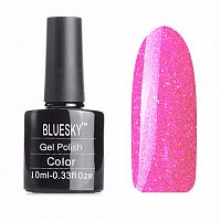 Гель-лак BlueSky Ledi VIP 091 Розовыйс глиттером