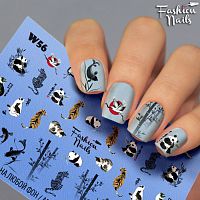 Наклейки для маникюра Fashion Nails White 56