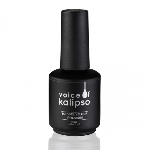 Voice of Kalipso, Top Gel Velour PREMIUM- Велюровое верхнее покрытие для гель-лака PREMIUM, 15 мл