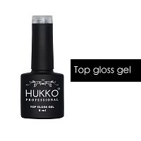 Топ каучуковый Top Gloss Gel, Hukko Professional, 8 мл.